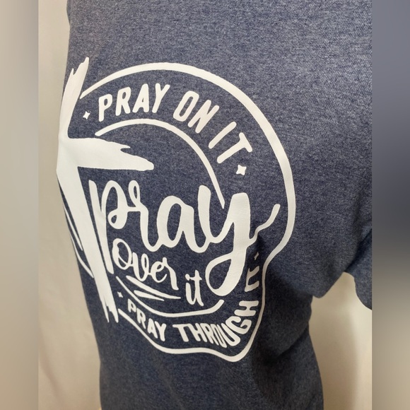Elle Pray On It, Over It, Through It Short Sleeve Tee - Picture 3 of 9